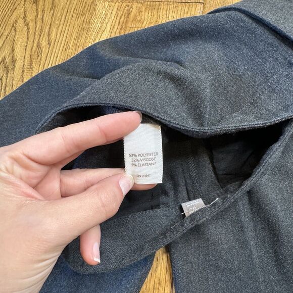 J. Jill Stretch Trousers Charcoal Grey Dress Pants Women’s Size 8 Inseam 32 - Picture 7 of 7